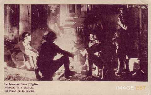 Soldats autour du feu (Limey)